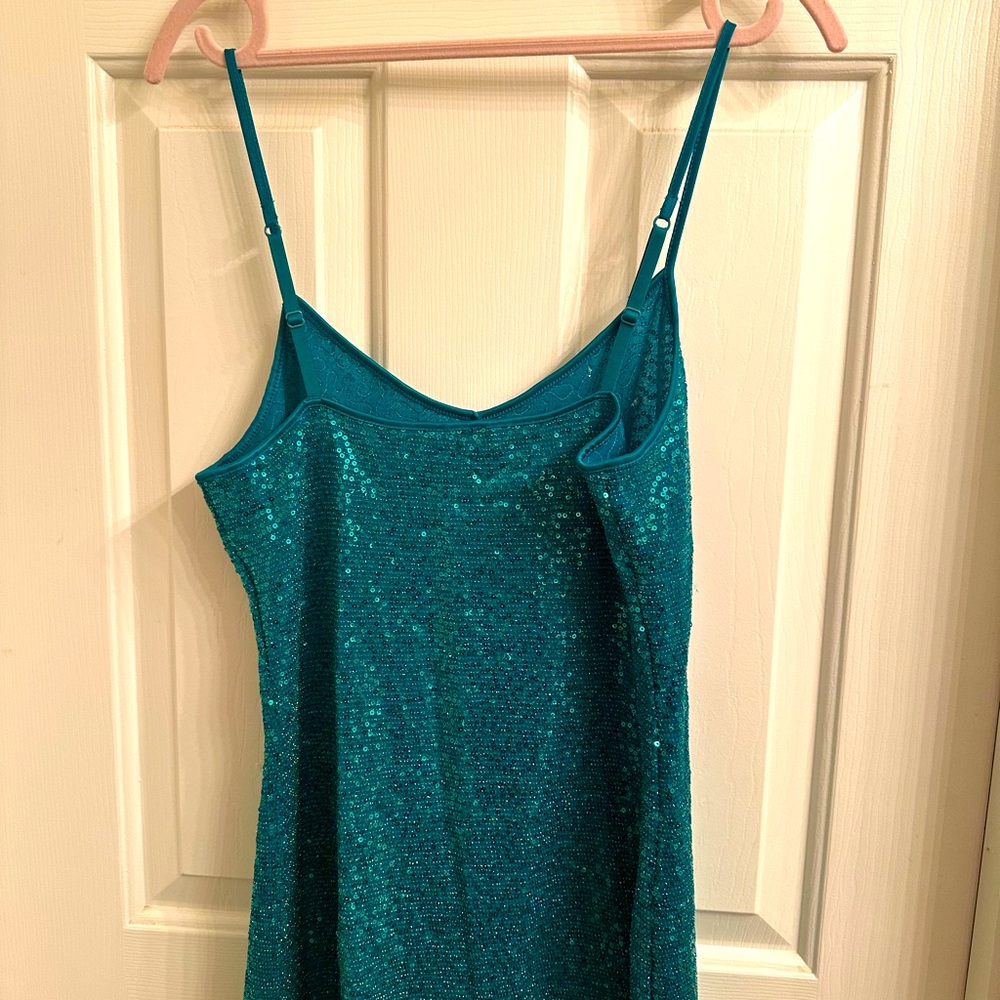 Nwot - Express - Sequin, Adjustable Strap, Turquo… - image 3